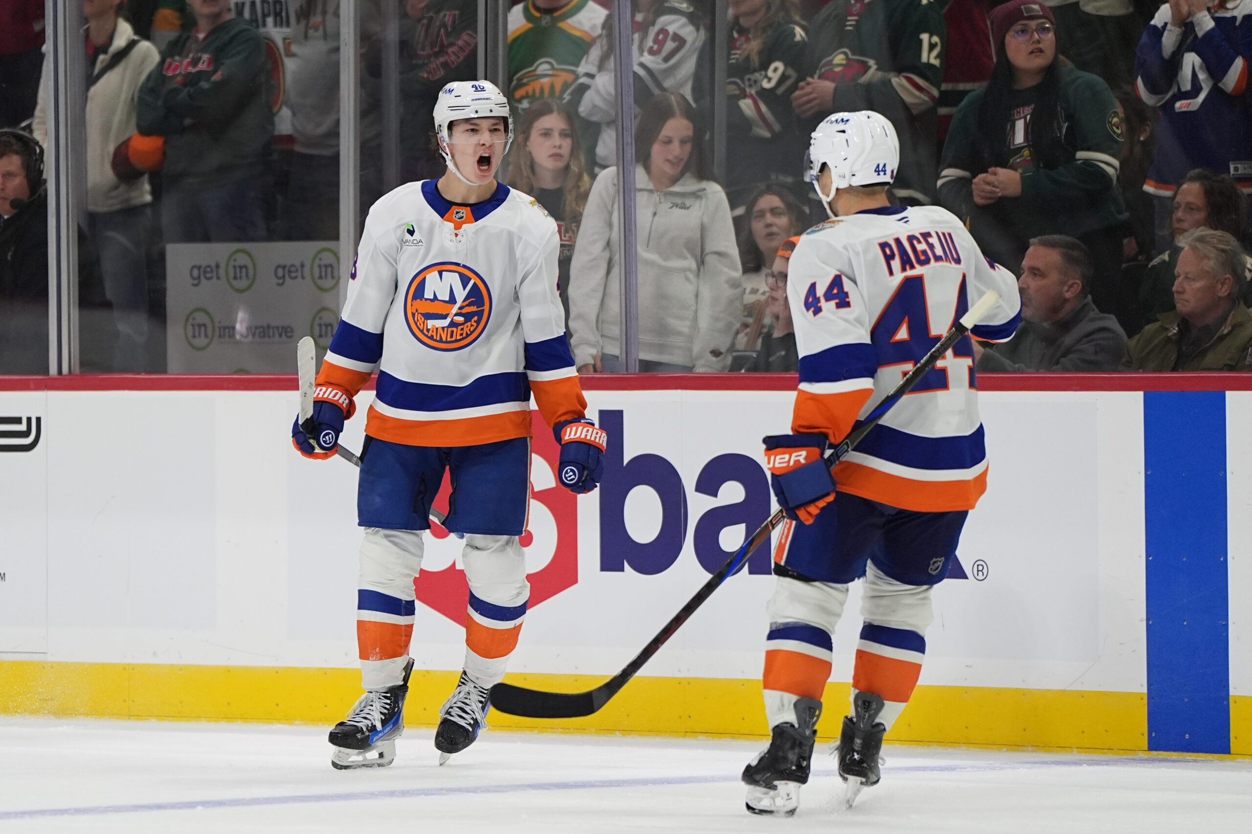 Schaefer scores his 2nd goal of the game in OT to lift Islanders past Wild, 4-3 — KSTP 5