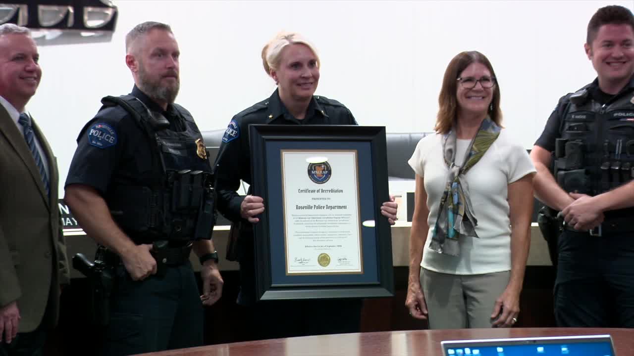 Roseville Police Department becomes first state-accredited agency, chief touts immediate impact — KSTP 5, Stillwater Government news