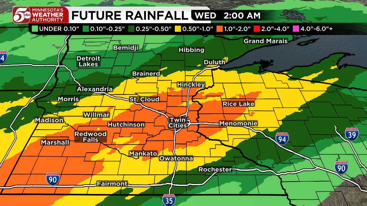 Rainy start to week, warmer days return — KSTP 5, Stillwater Community news