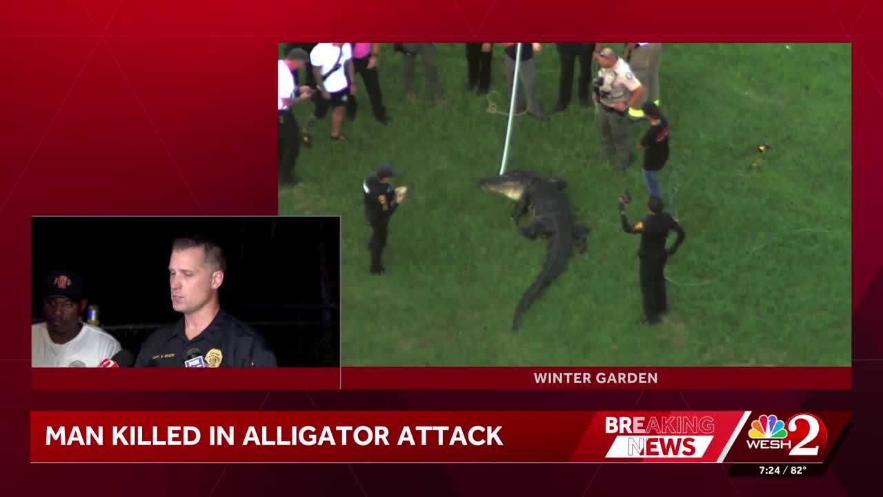 Alligator attacks, kills man who was fishing in Winter Garden, police say — WESH 2 Orlando, Stillwater Community news