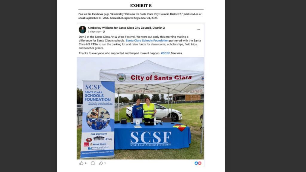 Santa Clara candidate faces complaint over campaign post — San Jose Spotlight, Stillwater Technology news