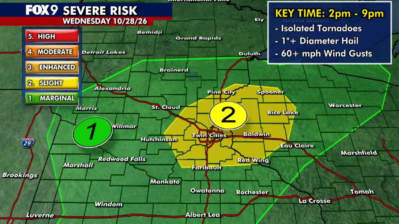 Minnesota weather: Mild and humid with strong storms possible Wednesday — Stillwater Community news