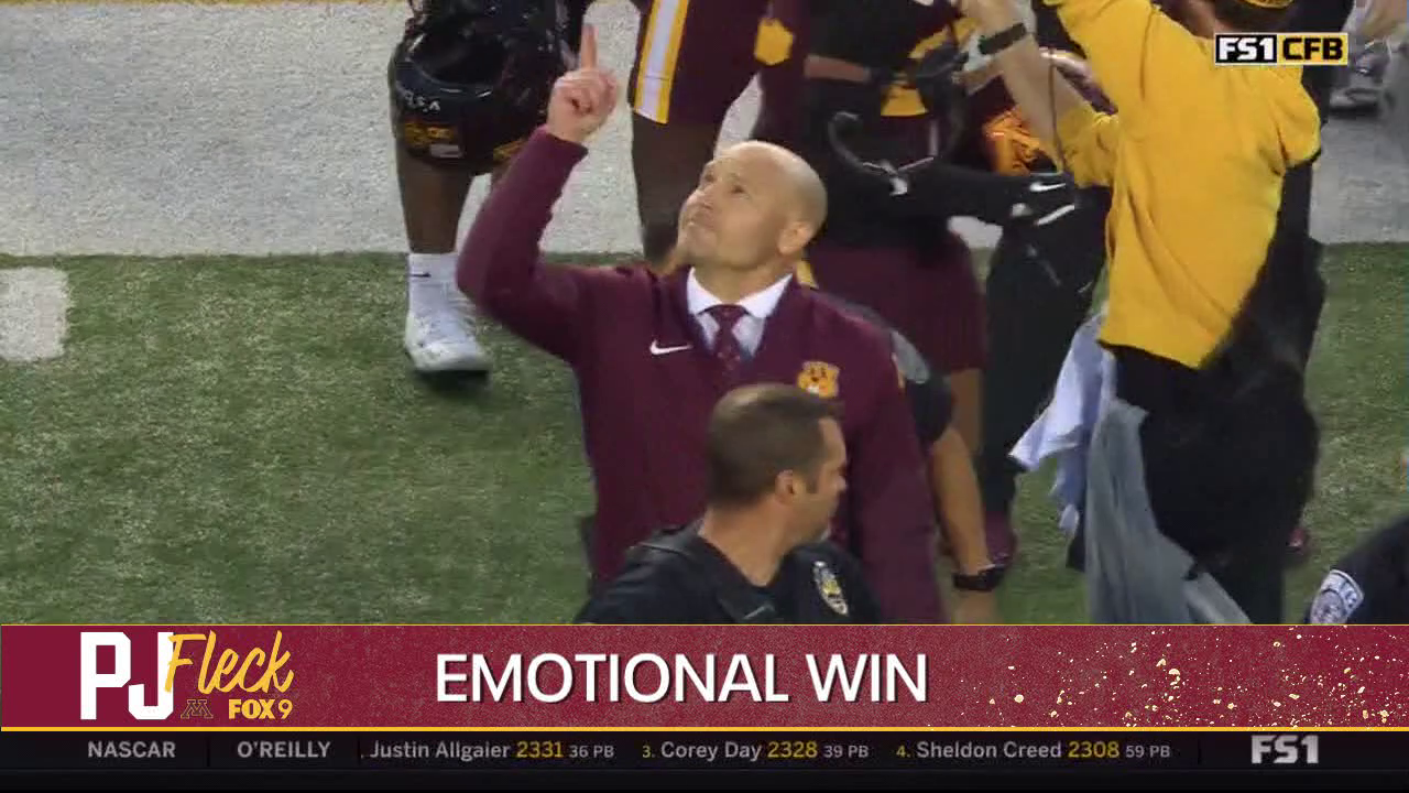 P.J. Fleck dedicates Iowa win to UMD football player who died at practice — FOX 9
