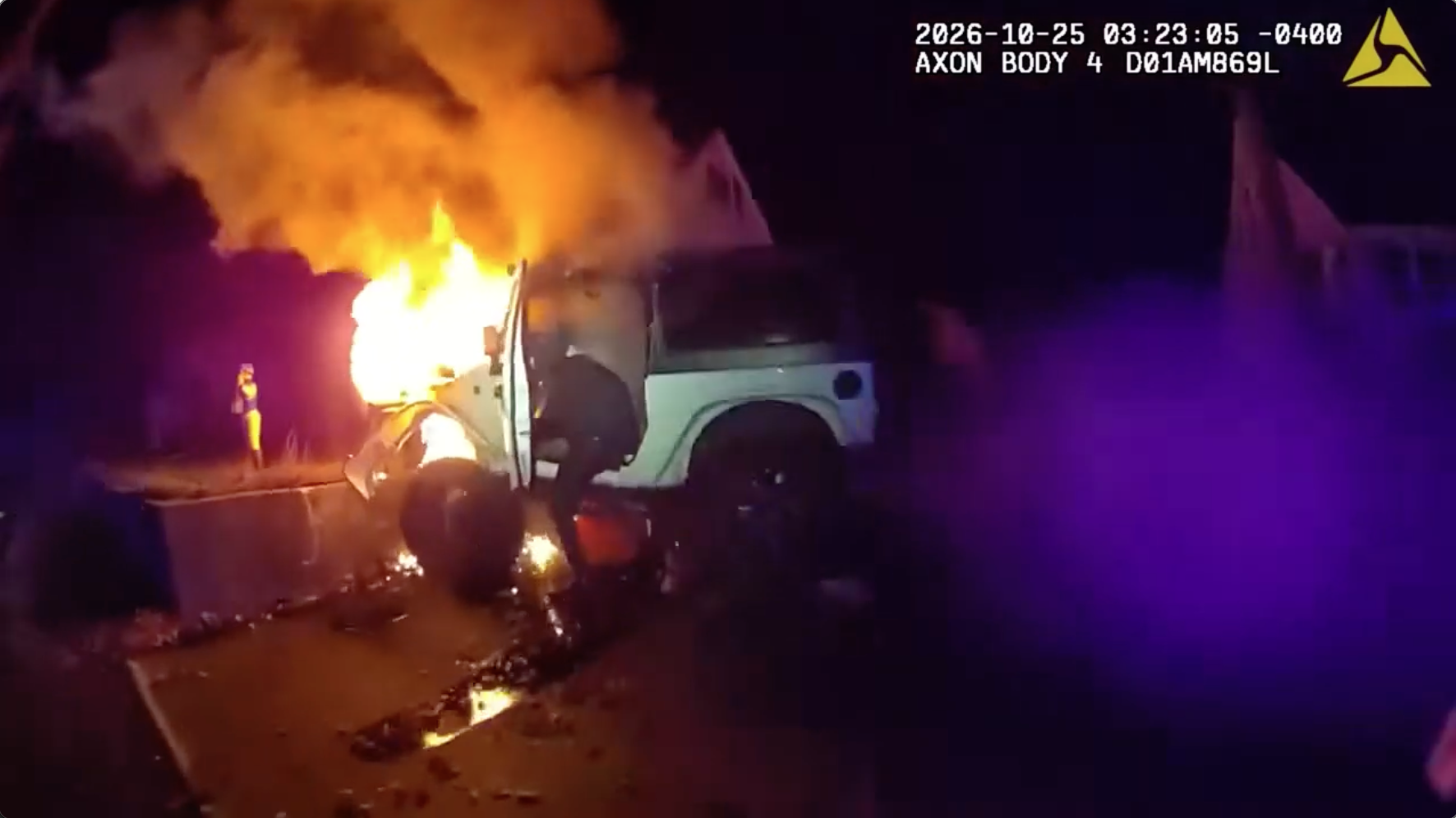 Bodycam video shows police rescuing man from burning Jeep after crash; driver facing multiple charges — FOX 9, Stillwater Community news