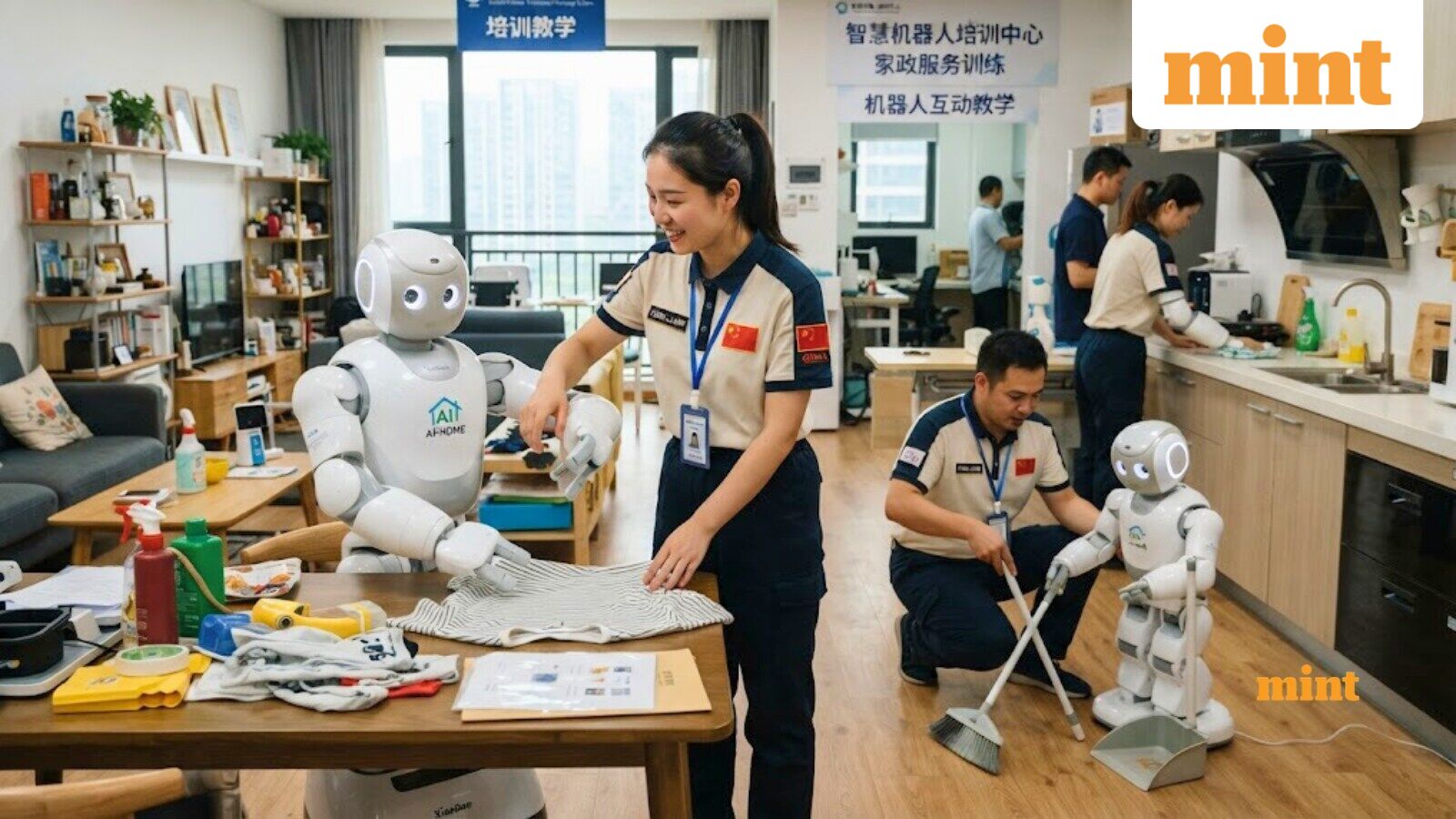 Workers in China are teaching robots everyday chores, earning ₹57,000 monthly by folding clothes, sweeping floors, more — Mint India, Stillwater Technology news